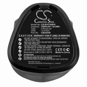 EGO CHT2001E Cordless Shrub Gardening Tools Battery 12.0V 2500mAh Li-ion EHT200PX