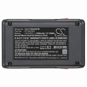 Flymo Contour Cordless XT Gardening Tools Battery 18.0V 1500mAh Ni-MH FYM420PW
