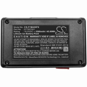 Flymo Contour Cordless XT Gardening Tools Battery 18.0V 2500mAh Li-ion FYM420PX