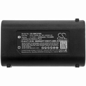 Garmin GPSMAP 276Cx GPS Navigator Battery 3.7V 5200mAh Li-ion GMC276SL