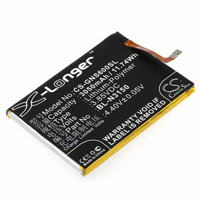 GIONEE Elife S6 Mobile Phone Battery 3.85V 3050mAh Li-Polymer GNS600SL