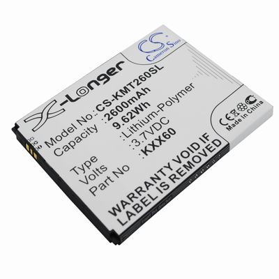 KAZAM Trooper 2 X6.0 Mobile Phone Battery 3.7V 2600mAh Li-Polymer KMT260SL