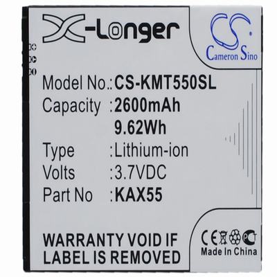 Kazam KAZAM Trooper X5.5 Mobile Phone Battery 3.7V 2600mAh Li-ion KMT550SL