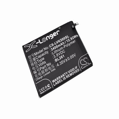 Lenovo A7020a48 Mobile Phone Battery 3.8V 3400mAh Li-Polymer LVK500SL