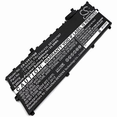 Lenovo ThinkPad X1 Carbon 2017 Notebook Laptop Battery 11.58V 4800mAh Li-Poly LVX117NB