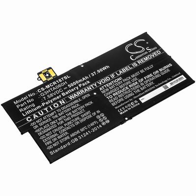 Microsoft Surface Pro X 1876 Keyboard Tablet Battery 7.58V 5000mAh Li-Poly MCR187SL