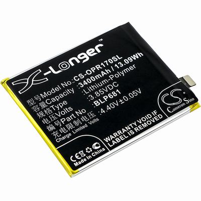 OPPO PAGT00 Mobile SmartPhone Battery 3.85V 3400mAh Li-Poly OPR170SL