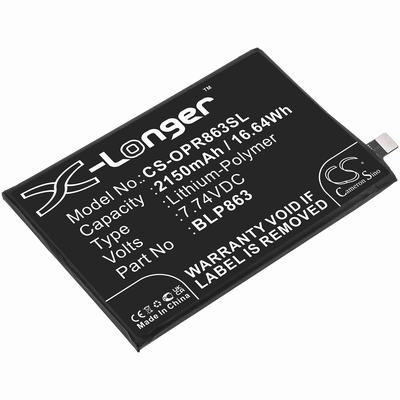 OPPO CPH2235 Mobile SmartPhone Battery 7.74V 2150mAh Li-Poly OPR863SL