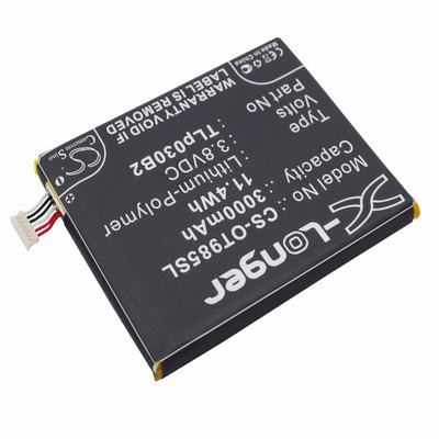 Alcatel One Touch Pop S7 Mobile Phone Battery 3.8V 3000mAh Li-Polymer OT985SL