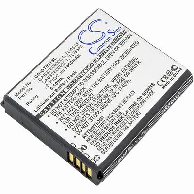 Alcatel OT-997 Mobile Phone Battery 3.7V 1650mAh Li-ion OT997SL