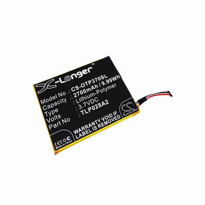 Alcatel One Touch Icin Mobile Phone Battery 3.7V 2700mAh Li-Polymer OTP370SL