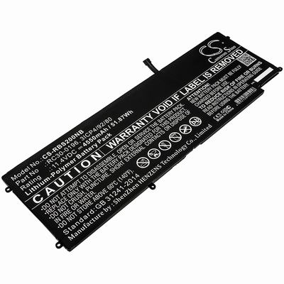 Razer Blade Stealth 2016 RZ09-01962W Notebook Laptop Battery 11.4V 4550mAh Li-Poly RBS200NB