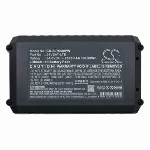 Snow Joe 24V-AJC-LTE Gardening Tools Battery 24.0V 2500mAh Li-ion SJR240PW
