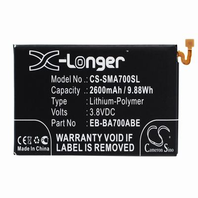 Samsung Galaxy A7 Mobile Phone Battery 3.8V 2600mAh Li-Polymer SMA700SL