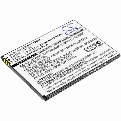 Sugar Y12S Mobile SmartPhone Battery 3.8V 2300mAh Li-ion SUY120SL