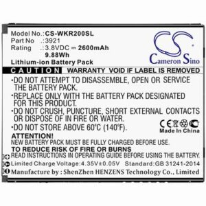 Wiko ROBBY 2 Mobile SmartPhone Battery 3.8V 2600mAh Li-ion WKR200SL