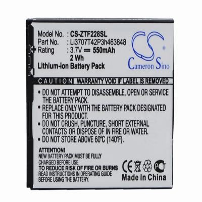 Orange Lisbon Mobile Phone Battery 3.7V 550mAh Li-ion ZTF228SL