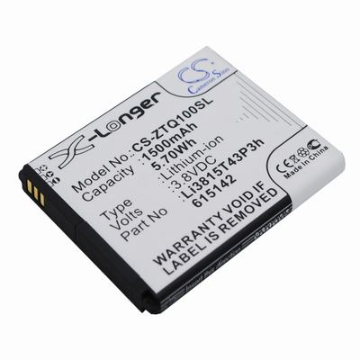 ZTE Blade Q Mini Mobile Phone Battery 3.8V 1500mAh Li-ion ZTQ100SL