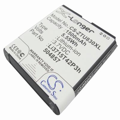 ZTE U830 Mobile Phone Battery 3.7V 1500mAh Li-ion ZTU830XL