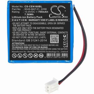 CCE 112 Base Payment Terminal Battery 10.8V 700mAh Li-ion CEN160BL