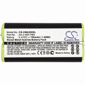 Clarisonic Mia 2 Personal Care Battery 2.4V 700mAh Ni-MH CMA200SL