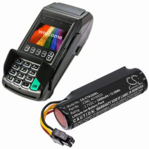 Castles Vega 3000 Payment Terminal Battery 3.7V 3400mAh Li-ion CTA320XL