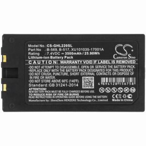 Graphtec GL200 Equipment Survey Test Battery 7.4V 3500mAh Li-ion GHL220SL
