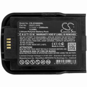 HumanWare New Stream Equipment Survey Test Battery 3.8V 2500mAh Li-Poly HVN600SL