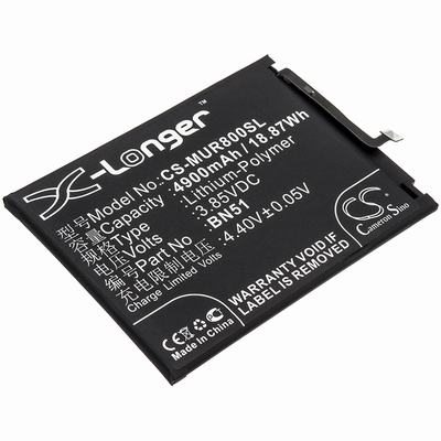 Xiaomi M1908C3IC Mobile SmartPhone Battery 3.85V 4900mAh Li-Poly MUR800SL