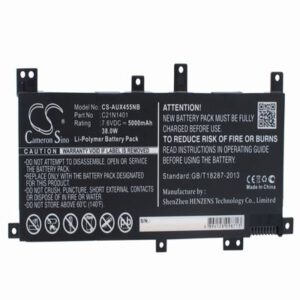 Asus F450LD4210 Laptop Notebook Battery 7.6V 5000mAh Li-Polymer AUX455NB