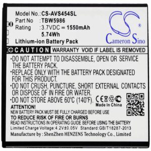 Archos 45 Helium 4G Mobile Phone Battery 3.7V 1550mAh Li-ion AVS454SL