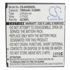 Archos 50 Mobile Phone Battery 3.7V 1800mAh Li-ion AVS500SL