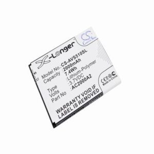 Archos 50c Oxygen Mobile Phone Battery 3.7V 2000mAh Li-Polymer AVS510SL