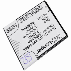 Archos 50b Platinum Mobile Phone Battery 3.7V 1900mAh Li-ion AVS540SL