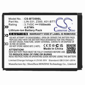 GlobalSat BT-359 GPS Battery 3.7V 1150mAh Li-ion BT359SL