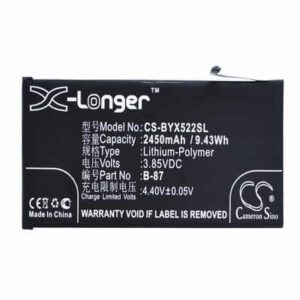 BBK VIVO X5Pro V Mobile Phone Battery 3.85V 2450mAh Li-Polymer BYX522SL