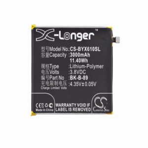 BBK VIVO X6 Plus Mobile Phone Battery 3.8V 3000mAh Li-Polymer BYX610SL