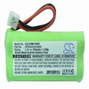 CrystalCall HME5170A Pager Battery 2.4V 700mAh Ni-MH CHM170PR