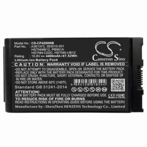 HP Business Notebook NC4400 Laptop Notebook Battery 10.8V 4400mAh Li-Ion x 8 CP4200NB