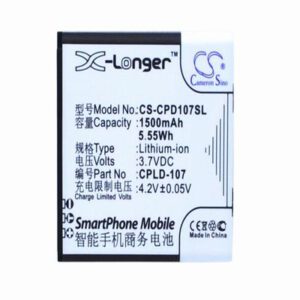 Coolpad 5108 Mobile Phone Battery 3.7V 1500mAh Li-ion CPD107SL
