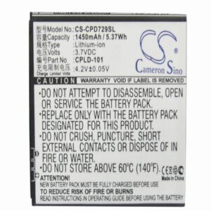 Coolpad 7290 Mobile Phone Battery 3.7V 1450mAh Li-ion CPD729SL