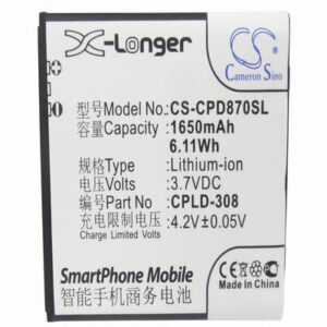 Coolpad 8085 Mobile Phone Battery 3.7V 1650mAh Li-ion CPD870SL