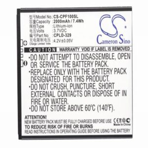 Coolpad 8297 Mobile Phone Battery 3.7V 2000mAh Li-ion CPF100SL