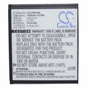 Coolpad 8150 Mobile Phone Battery 3.7V 1100mAh Li-ion CPN910SL