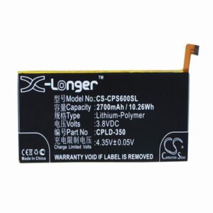 Coolpad ivvi S6 Mobile Phone Battery 3.8V 2700mAh Li-Polymer CPS600SL