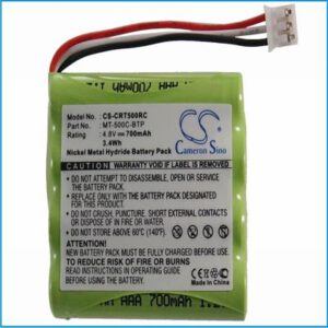 Crestron MT-500C Automation & Security Battery 4.8V 700mAh Nickel Metal Hydride CRT500RC