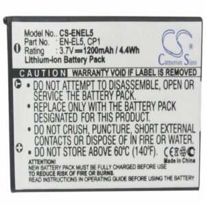 Klicktel Navigator K5 Digital Camera Video Battery 3.7V 1200mAh Li-Ion ENEL5