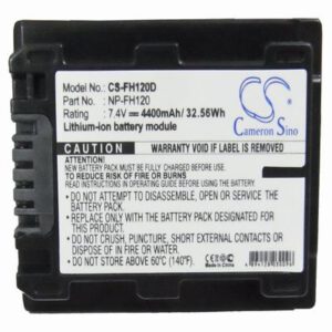 Sony DCR-HC20 Digital Camera Video Battery 7.4V 4400mAh Li-Ion FH120D