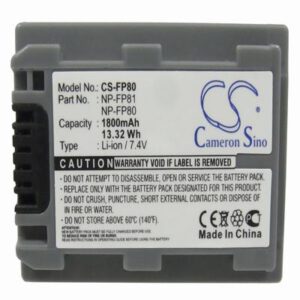 Sony NP-FP80 Digital Camera Video Battery 7.4V 1800mAh Li-Ion FP80