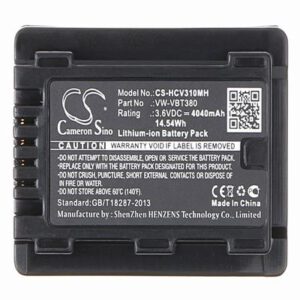 Panasonic HC-250EB Digital Camera Video Battery 3.6V 4040mAh Li-Ion HCV310MH